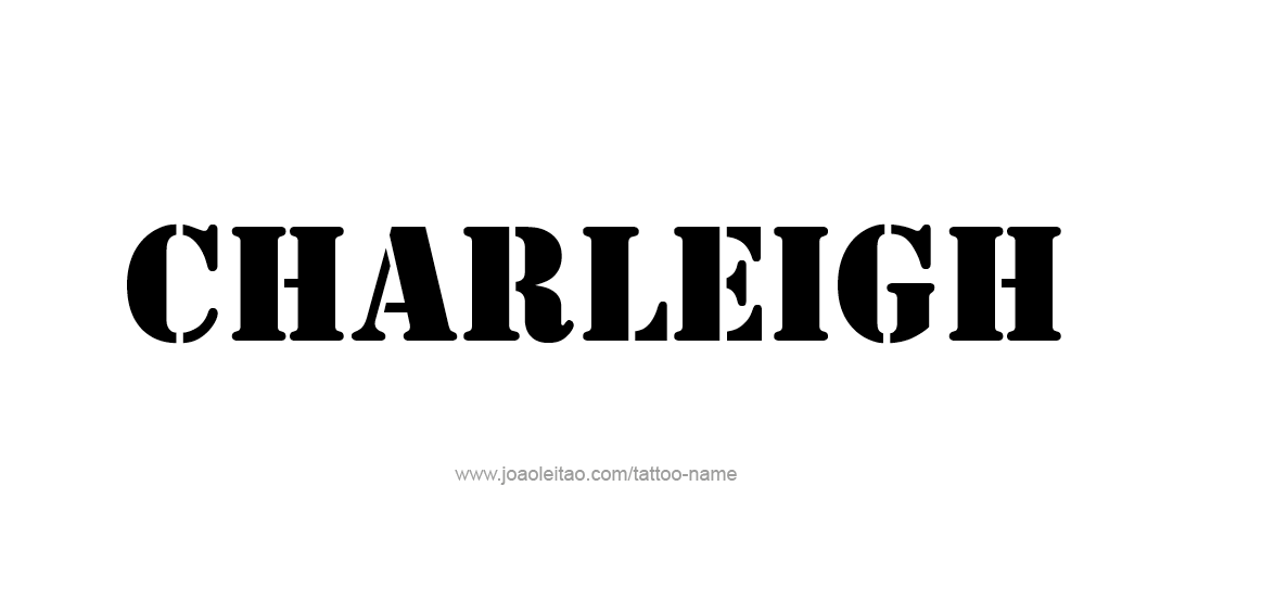 Tattoo Design Name Charleigh  