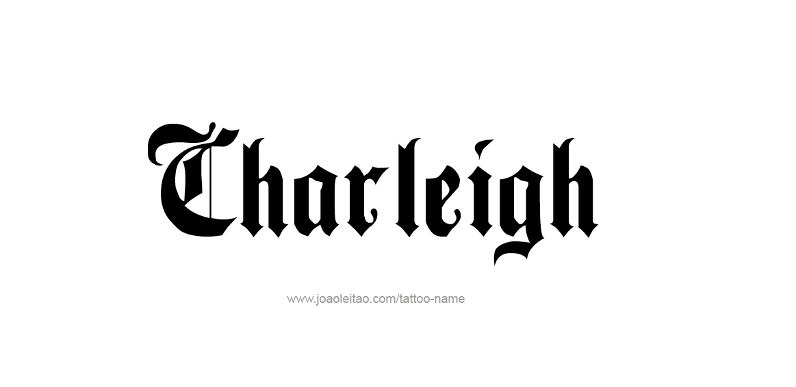 Tattoo Design Name Charleigh  