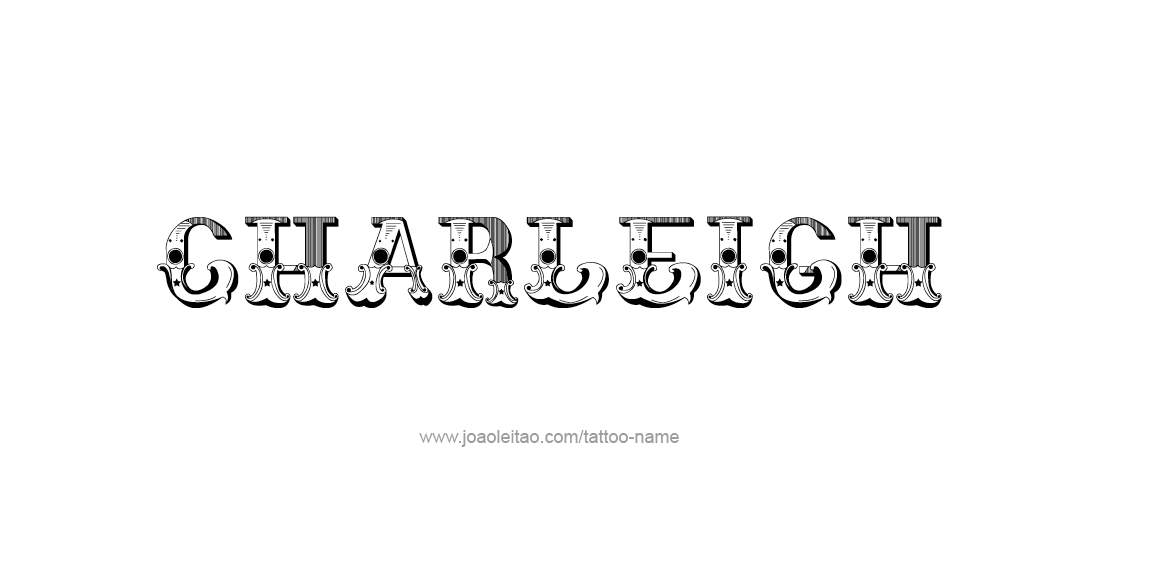 Tattoo Design Name Charleigh  