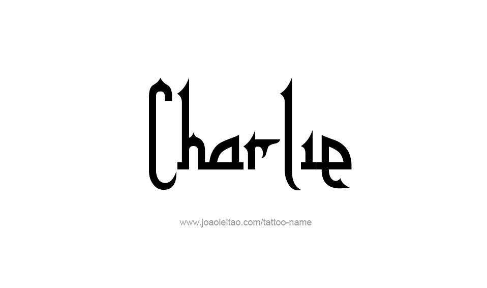 Tattoo Design Name Charlie  