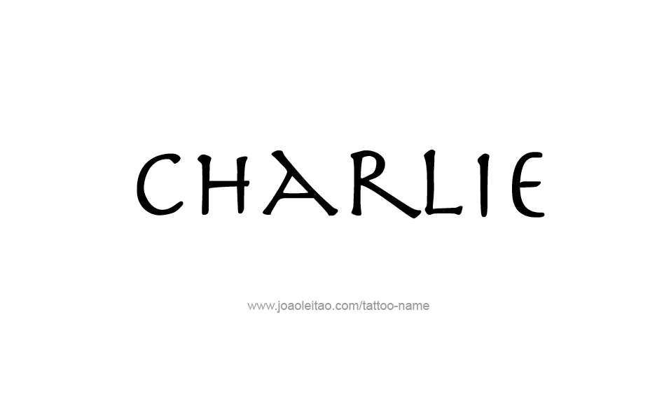 Tattoo Design Name Charlie  