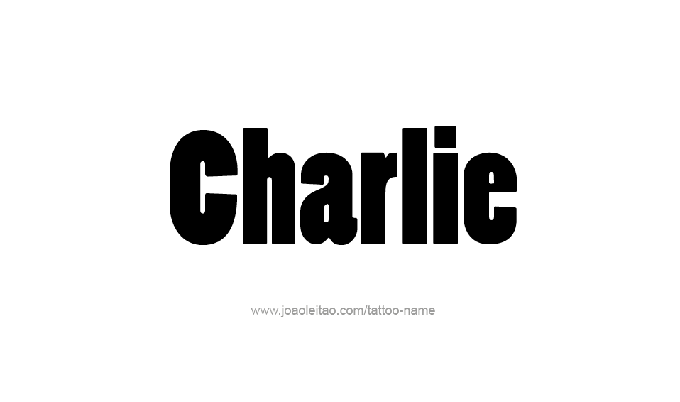 Tattoo Design Name Charlie  