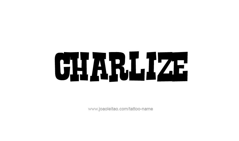 Tattoo Design Name Charlize  