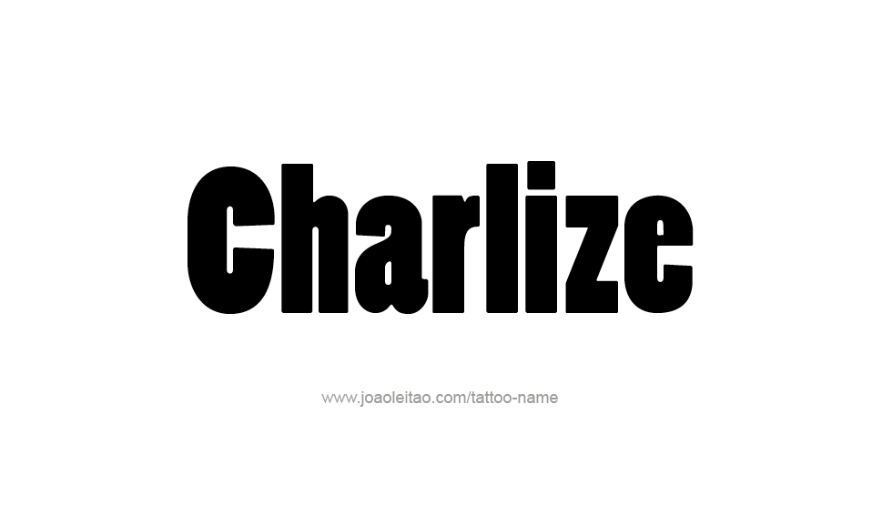 Tattoo Design Name Charlize  