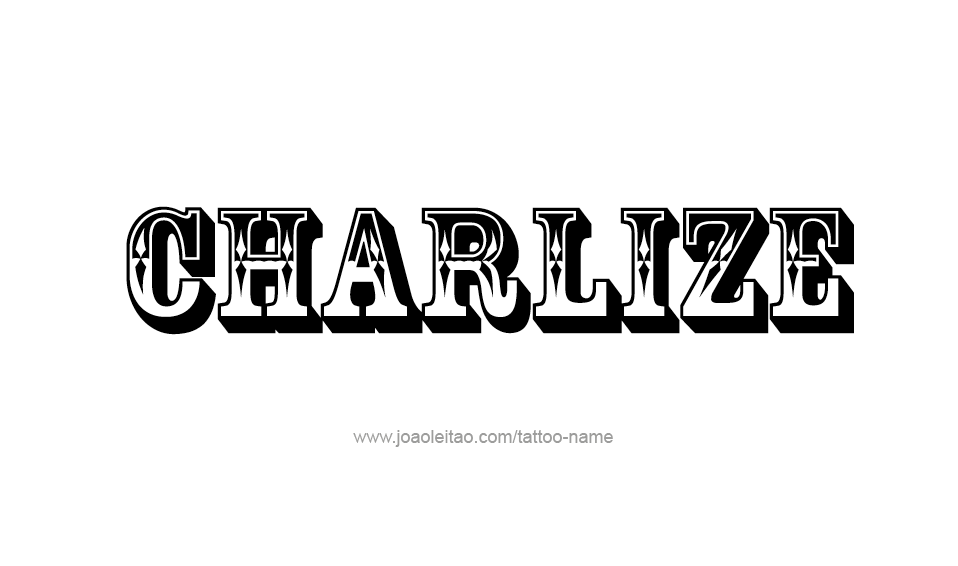 Tattoo Design Name Charlize  