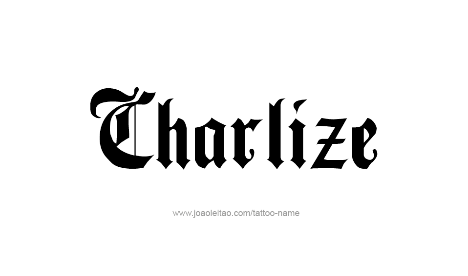 Tattoo Design Name Charlize  