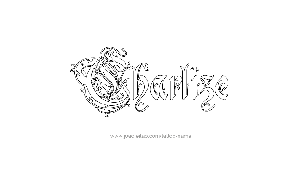 Tattoo Design Name Charlize  