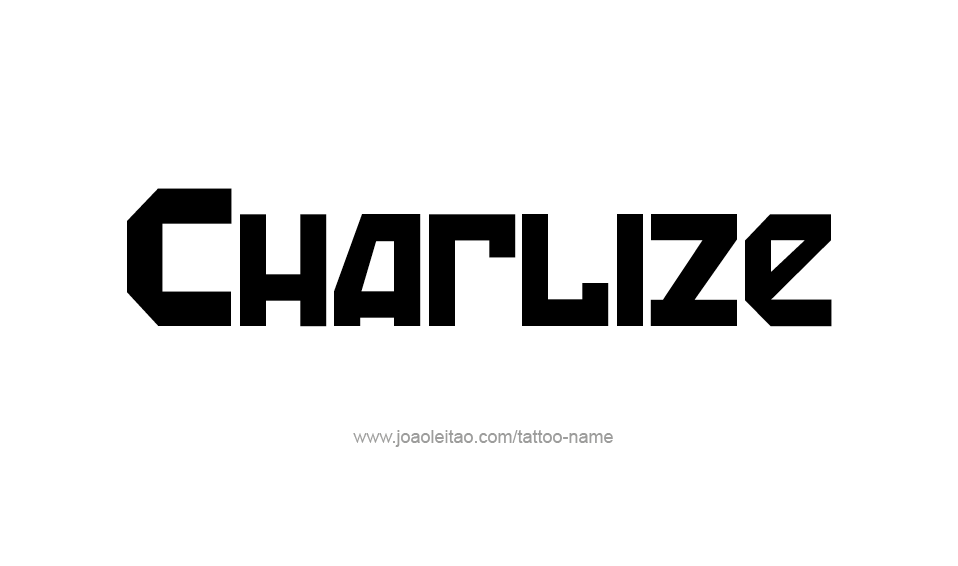 Tattoo Design Name Charlize  