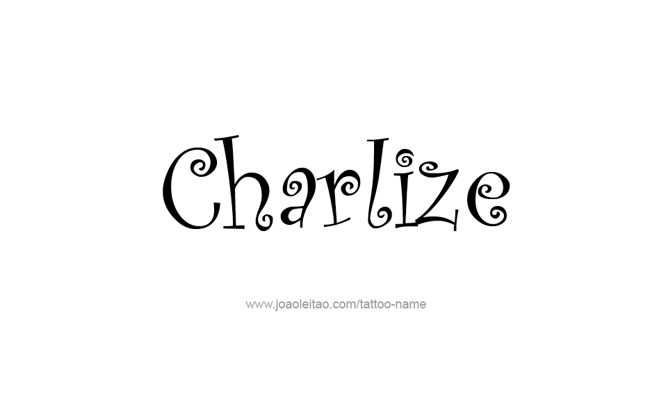 Tattoo Design Name Charlize  