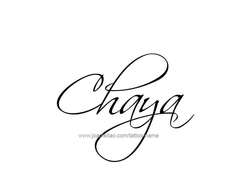 Tattoo Design Name Chaya  