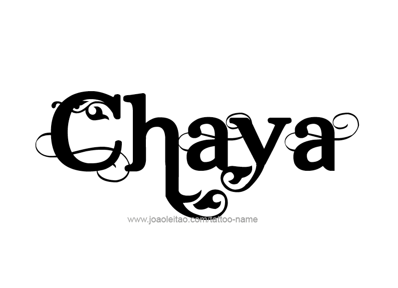 Tattoo Design Name Chaya  