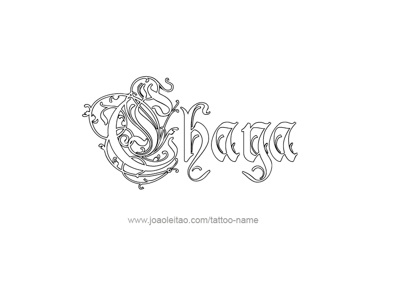 Tattoo Design Name Chaya  