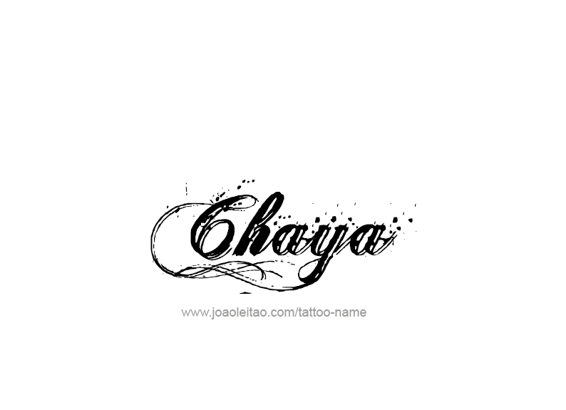 Tattoo Design Name Chaya  