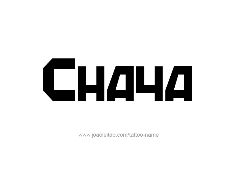 Tattoo Design Name Chaya  