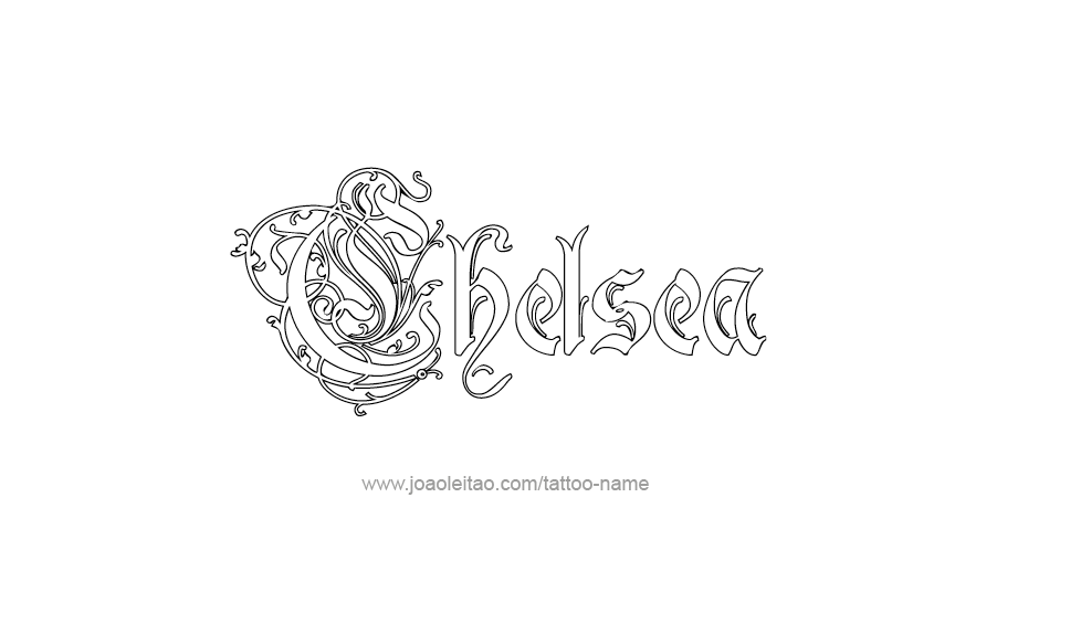 Tattoo Design Name Chelsea  