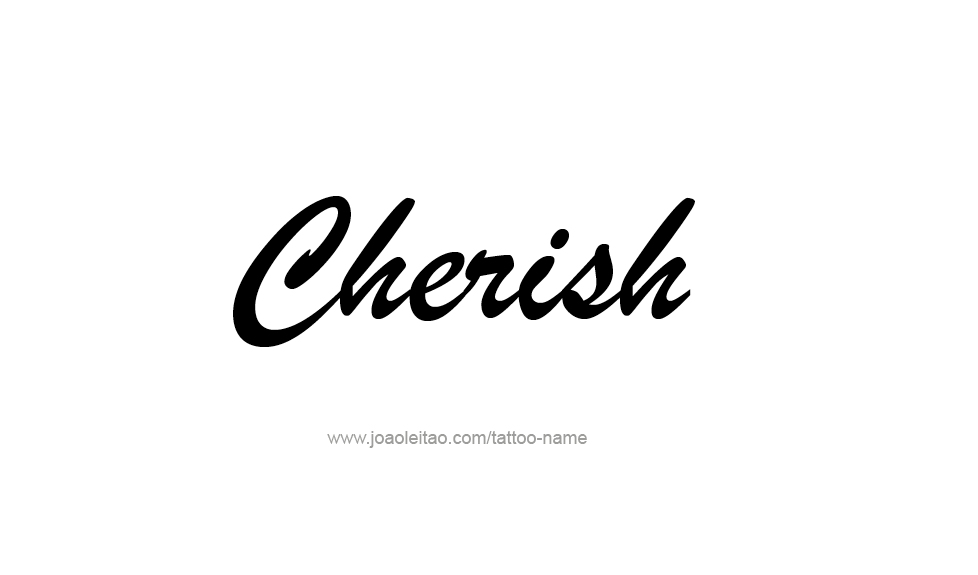 Tattoo Design Name Cherish  