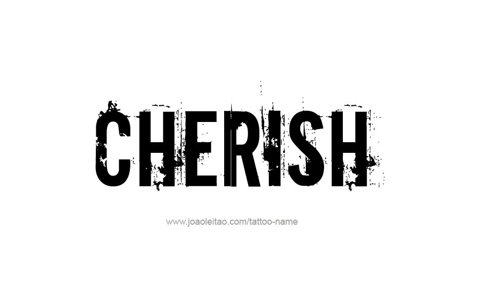 Tattoo Design Name Cherish  