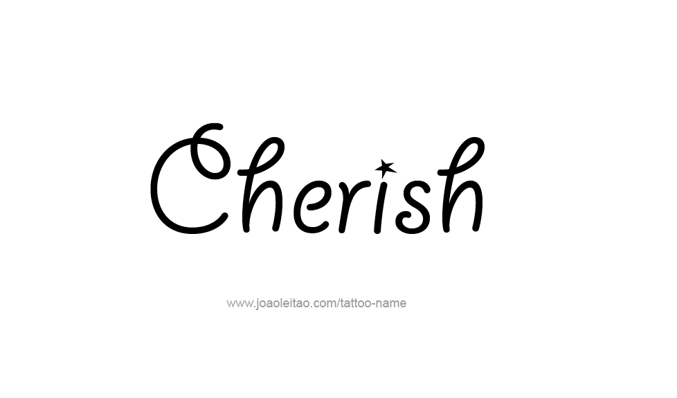 Tattoo Design Name Cherish  