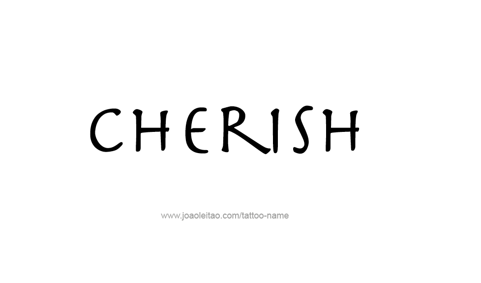 Tattoo Design Name Cherish  