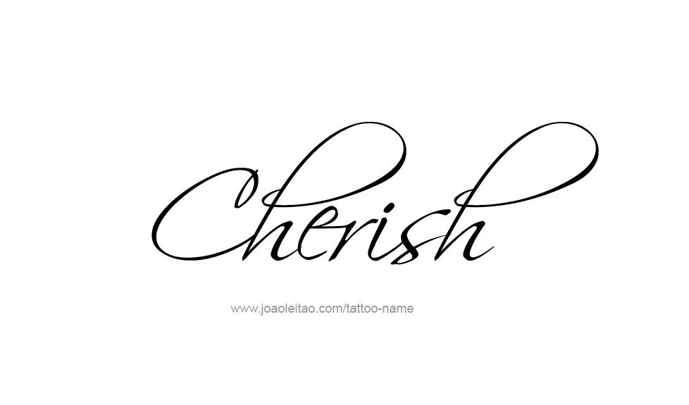 Tattoo Design Name Cherish  