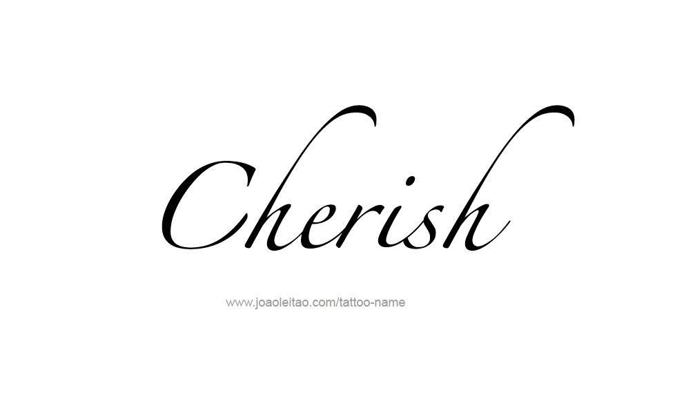 Tattoo Design Name Cherish  