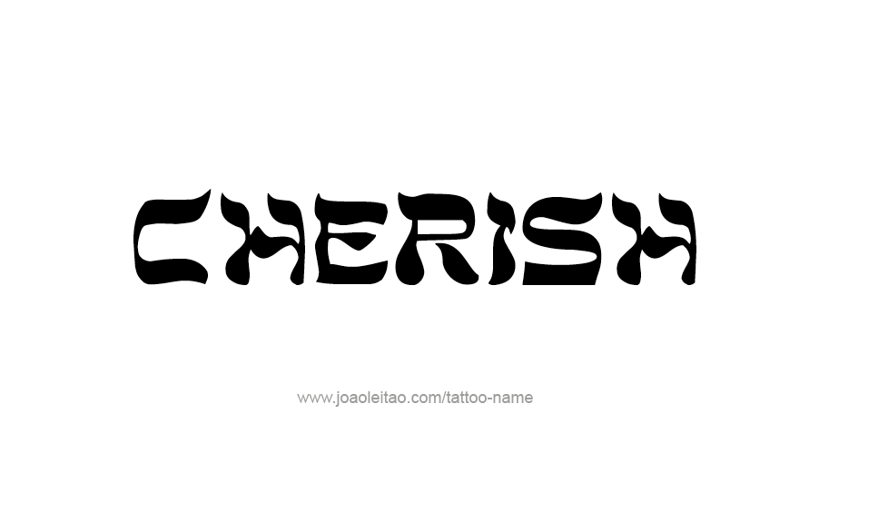 Tattoo Design Name Cherish  