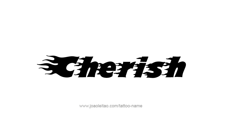 Tattoo Design Name Cherish  