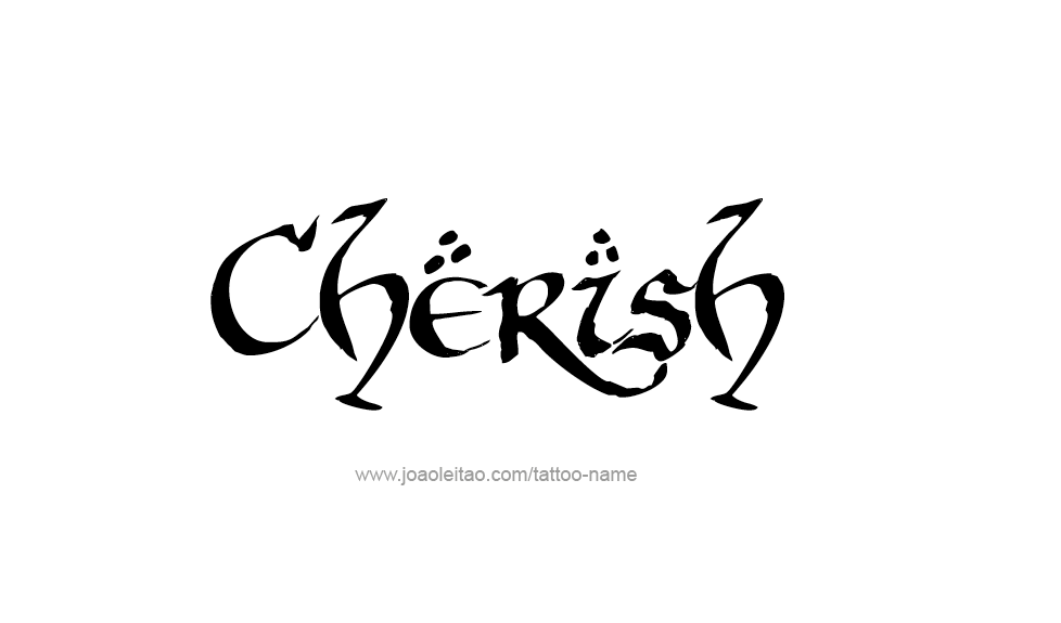 Tattoo Design Name Cherish  