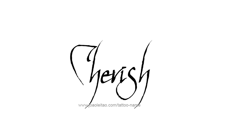 Tattoo Design Name Cherish  