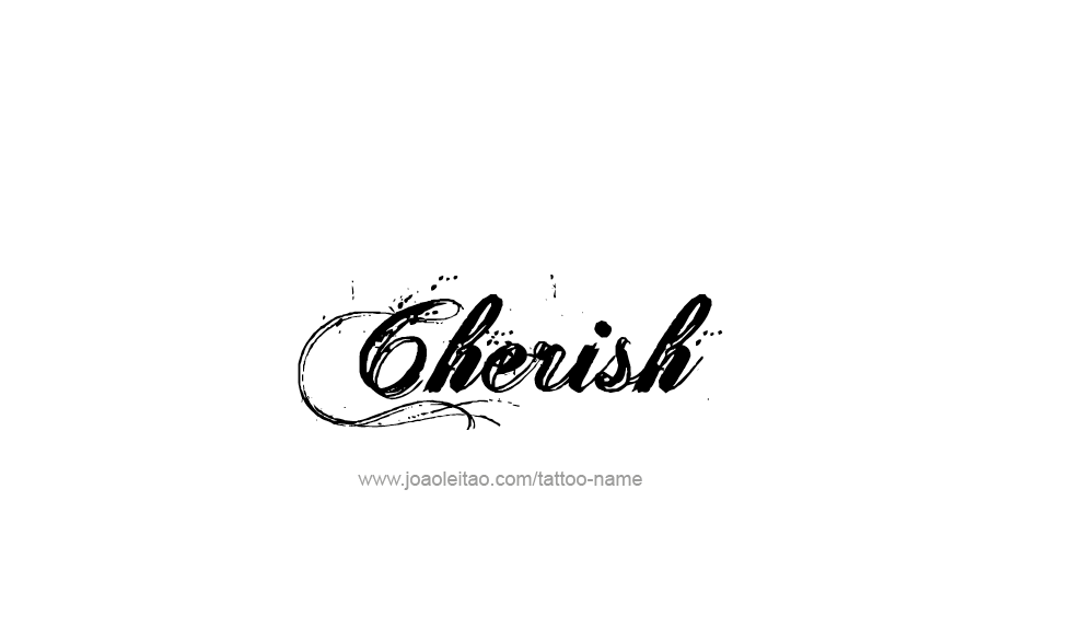 Tattoo Design Name Cherish  