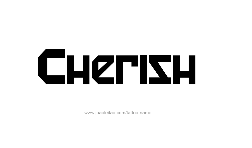 Tattoo Design Name Cherish  