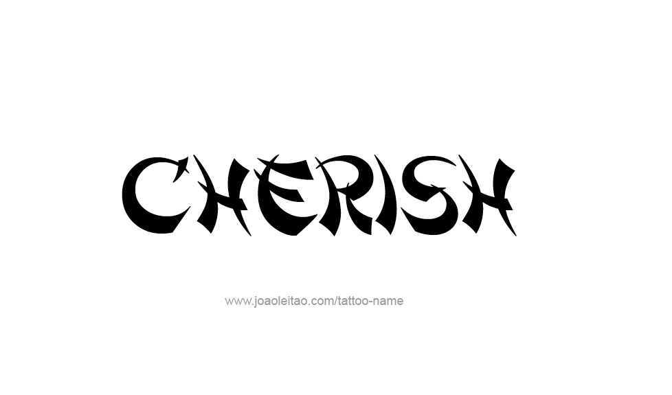 Tattoo Design Name Cherish  