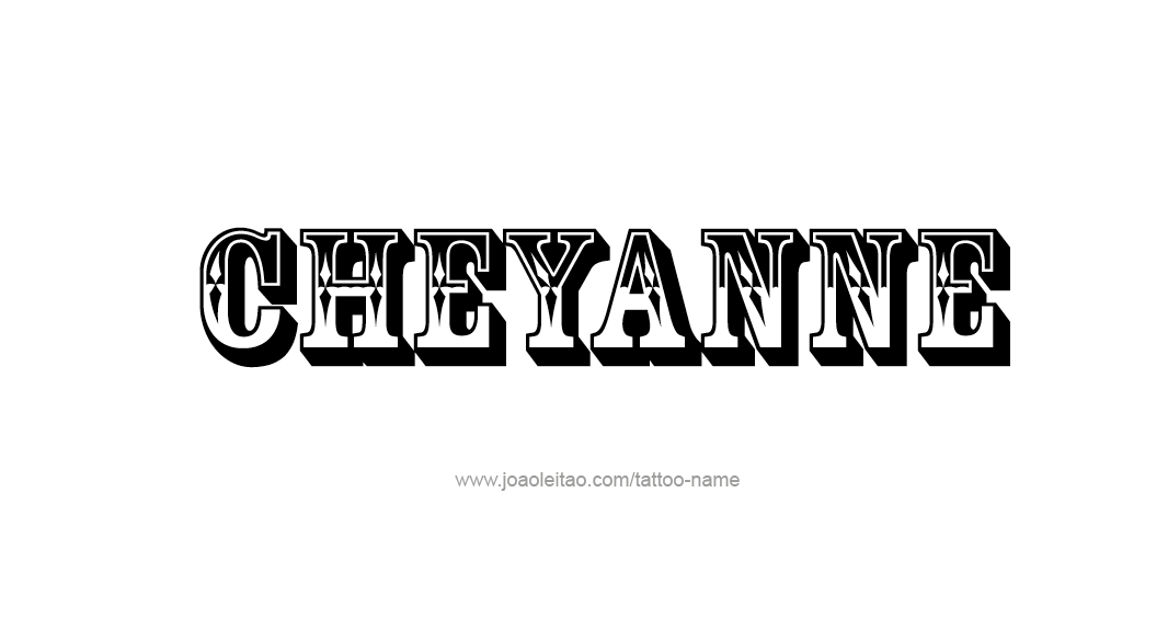 Tattoo Design Name Cheyanne  