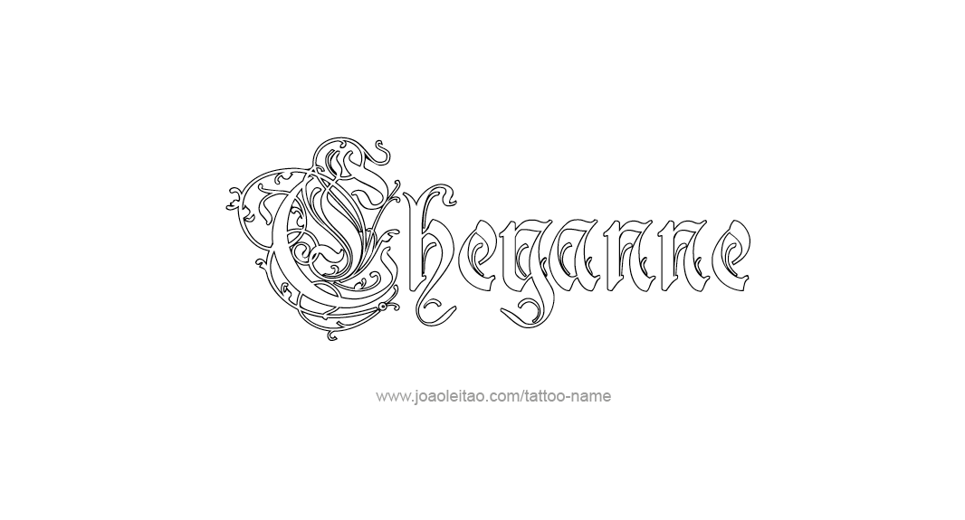 Tattoo Design Name Cheyanne  