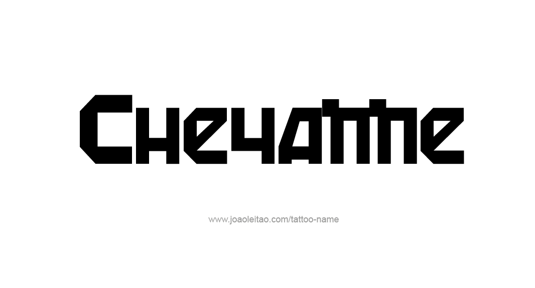 Tattoo Design Name Cheyanne  