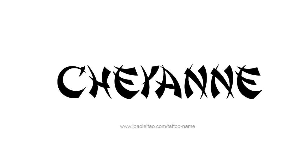 Tattoo Design Name Cheyanne  