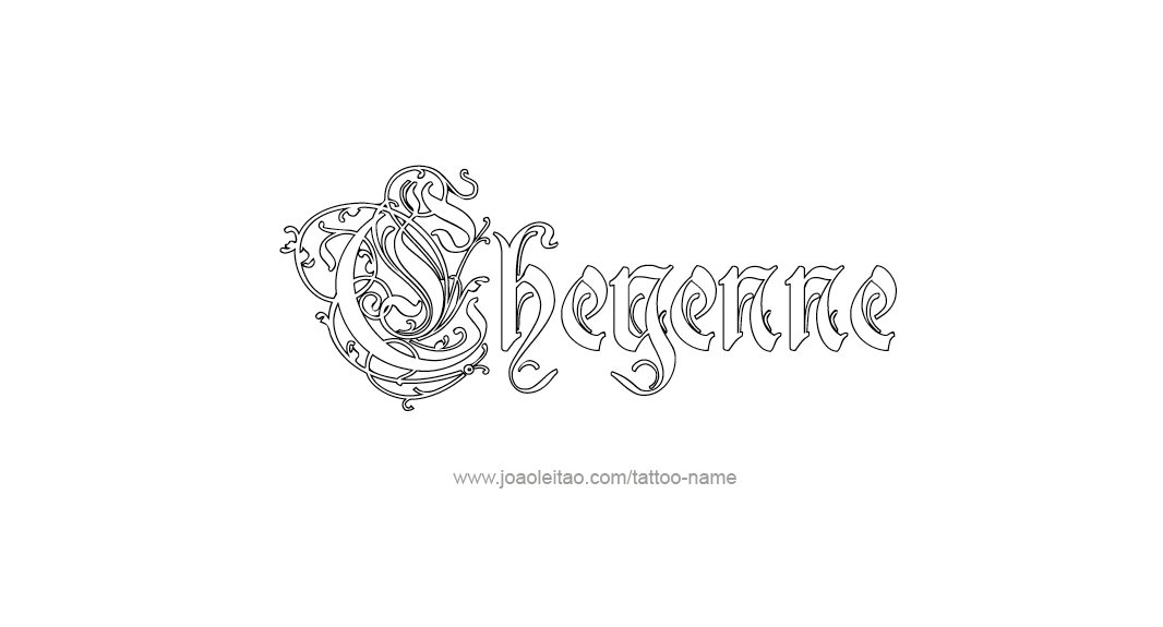 Tattoo Design Name Cheyenne  