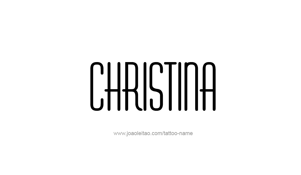 Tattoo Design Name Christina  