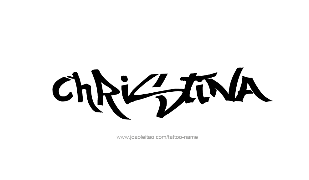 Tattoo Design Name Christina  