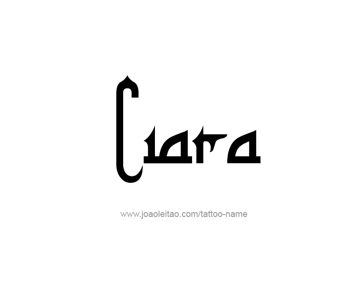 Tattoo Design Name Ciara   