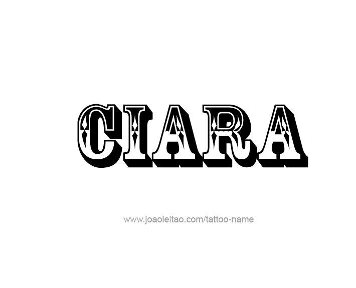 Tattoo Design Name Ciara   