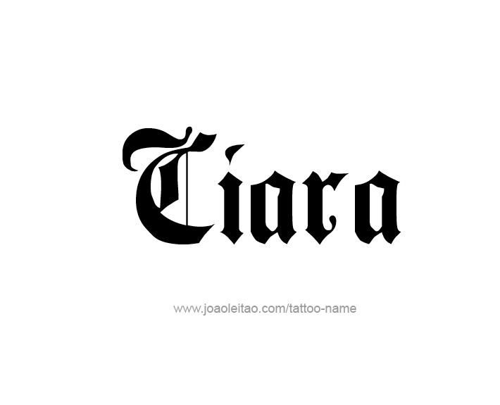 Tattoo Design Name Ciara   