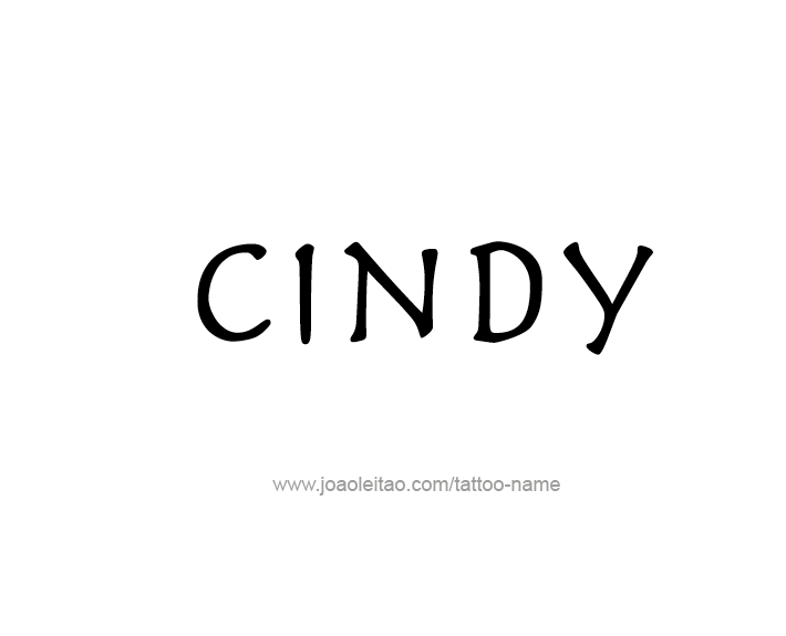 Tattoo Design Name Cindy   