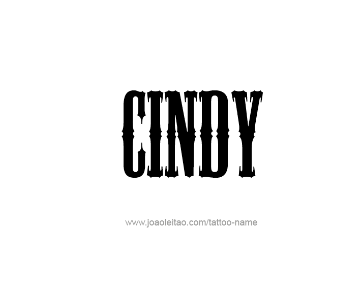 Tattoo Design Name Cindy   