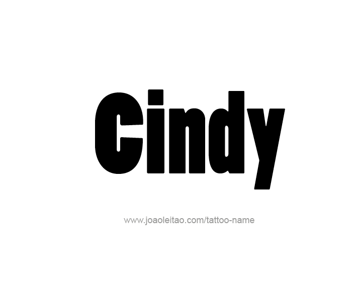 Tattoo Design Name Cindy   