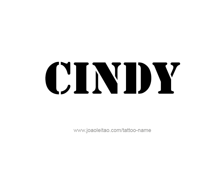 Tattoo Design Name Cindy   