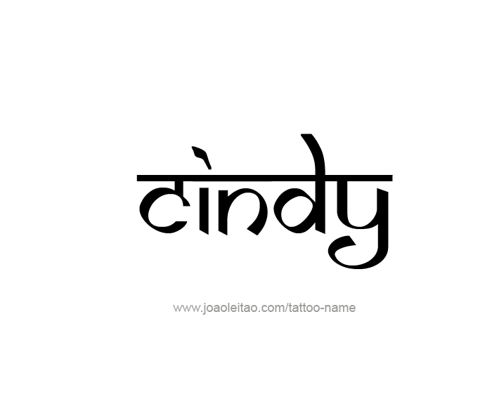 Tattoo Design Name Cindy   