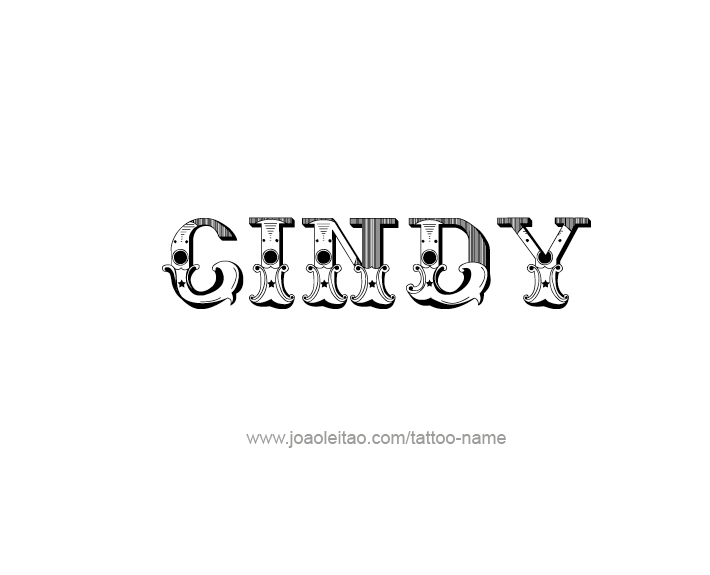 Tattoo Design Name Cindy   