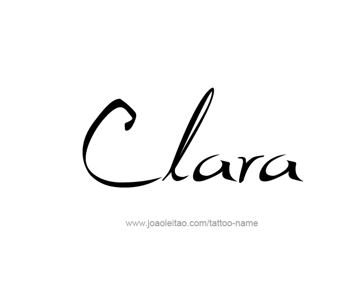 Tattoo Design Name Clara   