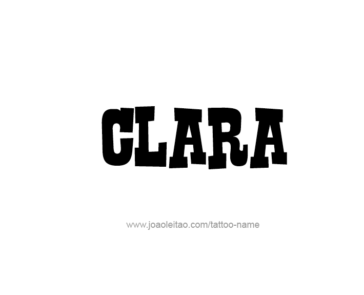 Tattoo Design Name Clara   